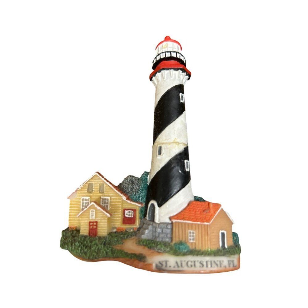 Set Of 3 Coastal Lighthouse Resin Magnets St. Augustine FL Love Point MD Grosse - Picture 5 of 8